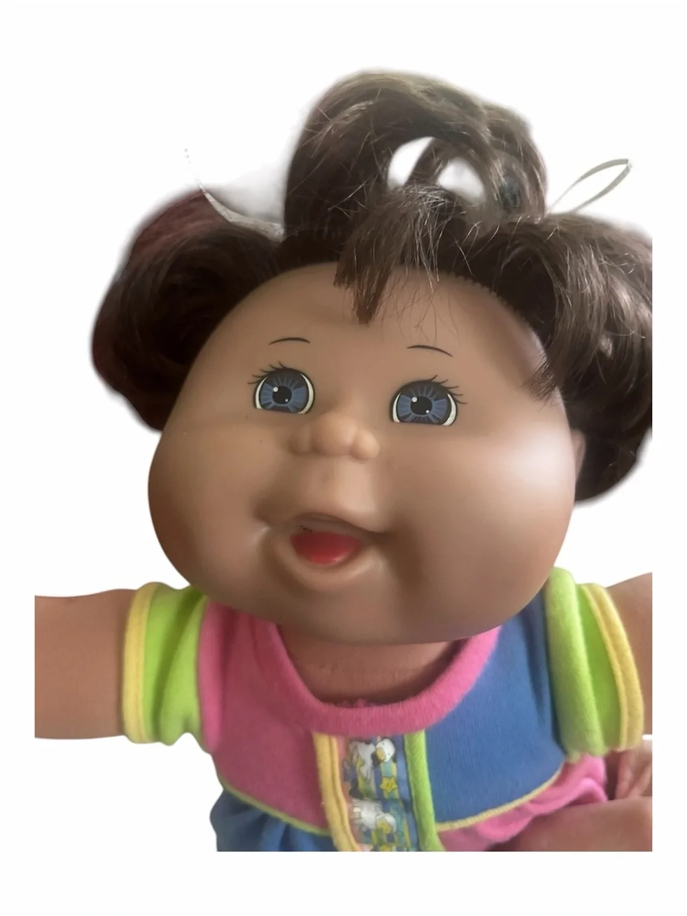 1996 Vintage Mattel Cabbage Patch Style Doll – Pink, Blue, Green